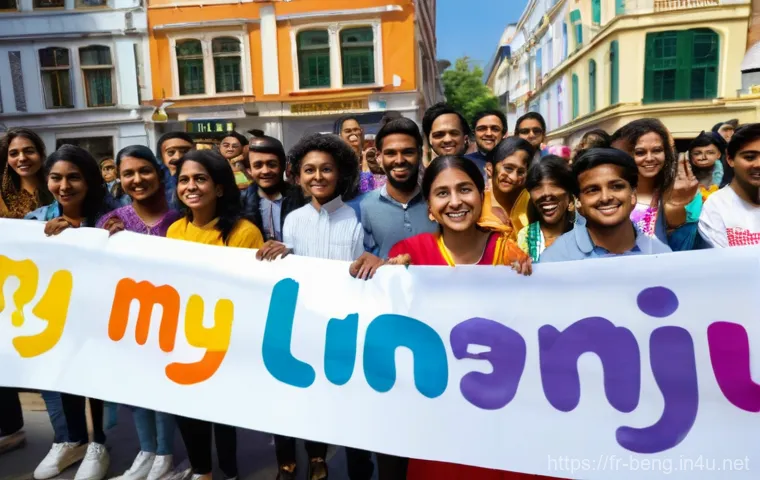 벵골어 외교 언어 - Image Prompt 1: "International Mother Language Day Celebration"**