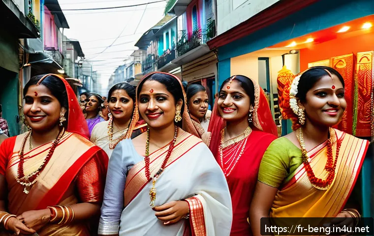 Plongée dans l’élégance du sari bengali : tradition, symbolisme et modernité dévoilés 4 벵골어 전통 의상 관련 이미지 2